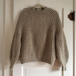 BNWT L’Envers Beige Sweater S/M